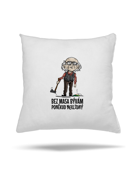 Neklidný bez masa polštář White