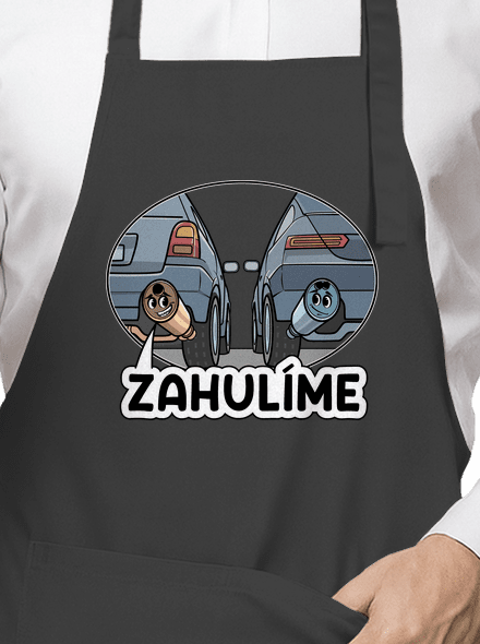 Zahulíme zástěra Dark Grey