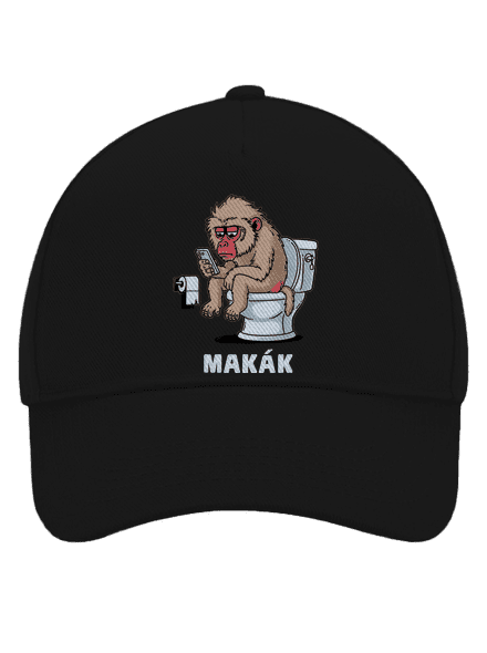 Makák kšiltovka baseballka Black
