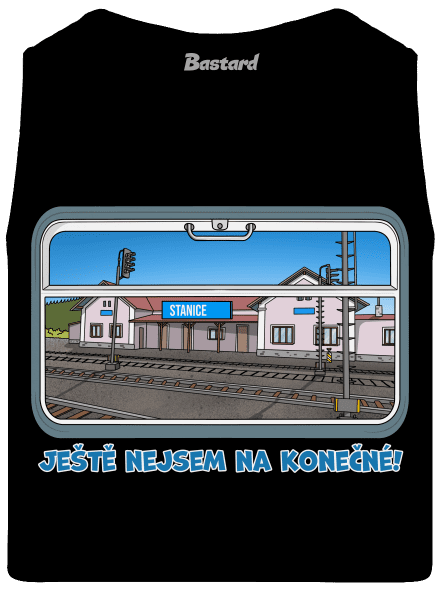 Nejsem na konečné pánské tílko Black