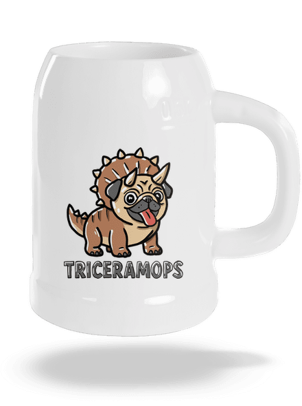 Triceramops půllitr White