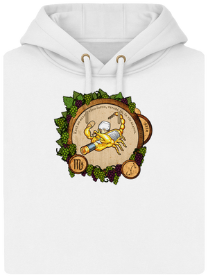 Vinný horoskop: Štír unisex mikina premium Snowwhite