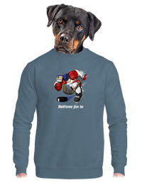 unisex mikina bez kapuce