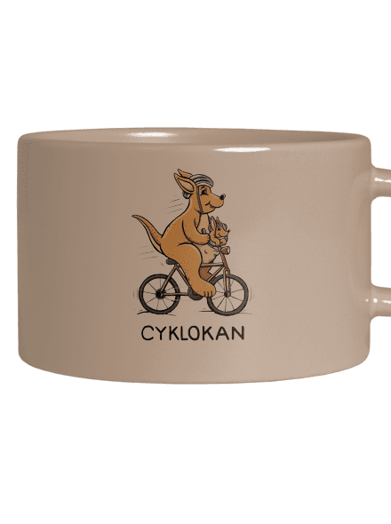 Cyklokan hrnek makronka Brown Macaron