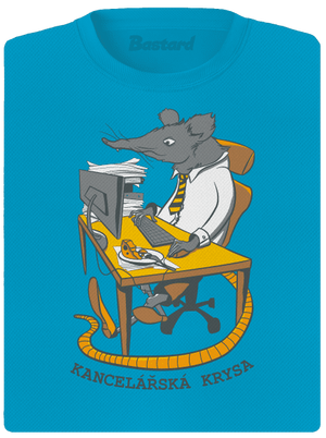 Kancelářská krysa dámské sportovní tričko Blue Atol