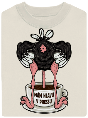 Mám hlavu v pressu unisex mikina bez kapuce Off White