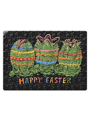 Happy Easter puzzle White