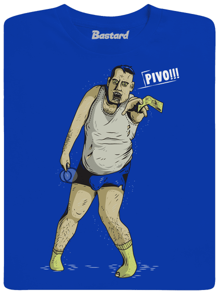 Beer zombie pánské dlouhý rukáv Royal Blue