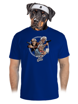 Penze nebo život pánské sportovní tričko Royal Blue Mal