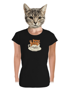 Kapučičíno dámské tričko premium Black