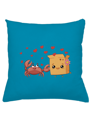 Krab a krabice polštář Blue Turquoise