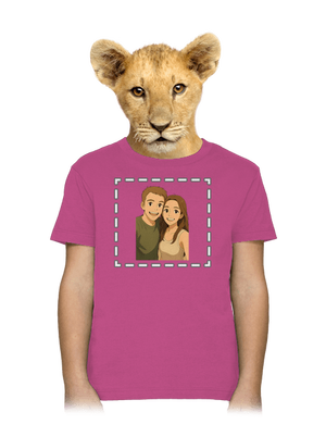Ghibli efekt z vlastní fotky dětské tričko Fuchsia