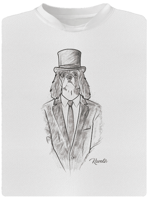 Kavalír pánské sportovní tričko White