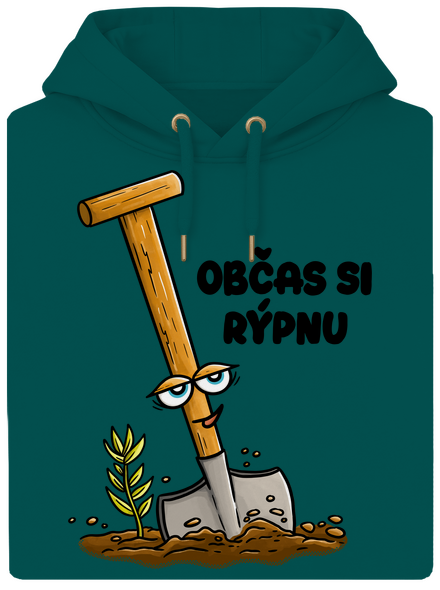 Občas si rýpnu unisex mikina premium Emerald Green