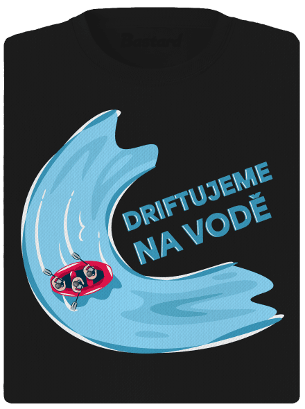 Driftujeme na vodě dámské sportovní tričko Black