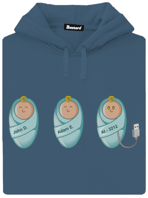 AI baby dámská mikina klokanka Denim