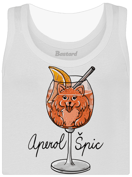 Aperol Špic dámské tílko klasické White