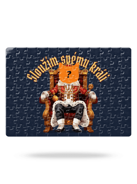 Sloužím svému králi puzzle White