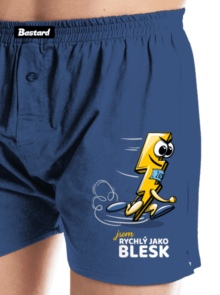 Rychlý jako blesk pánské trenky Blue