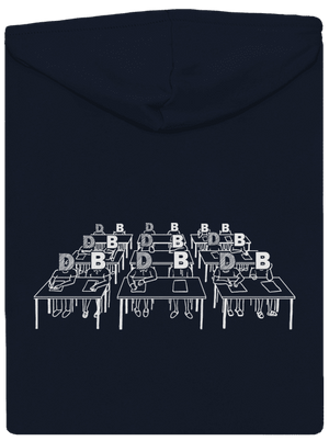 Cimrman: Debil, blbeček dámská mikina na zip Navy Mal