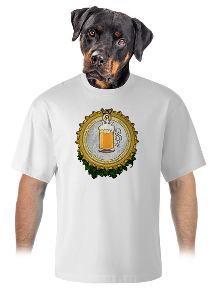 Pivní horoskop: Lev unisex tričko oversized White