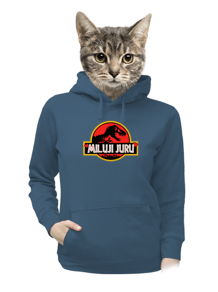 Miluji Juru dámská mikina klokanka Denim