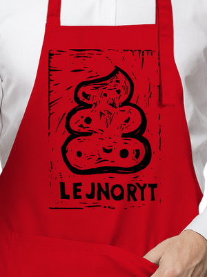 Lejnoryt zástěra Red