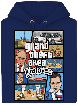 Královec unisex mikina premium Navy