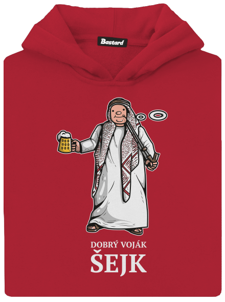 Dobrý voják Šejk dětská mikina klokanka Fire Red