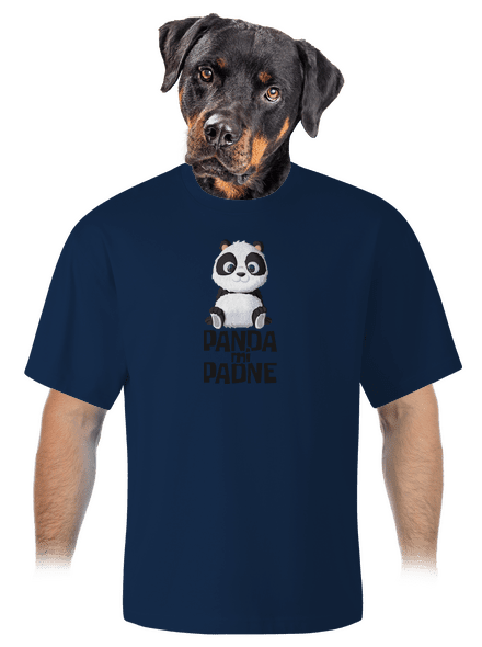 Panda mi padne unisex tričko oversized Midnight Blue
