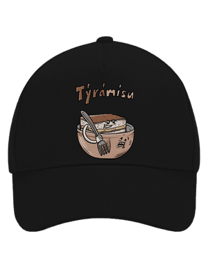 Týrámísu kšiltovka baseballka Black