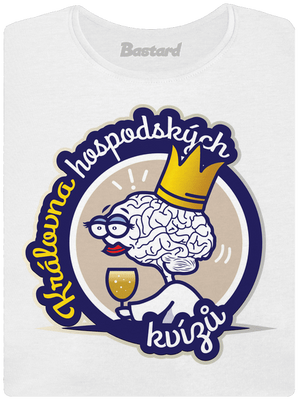 Král a královna kvízů dámské tričko White