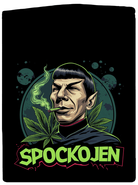 Spockojen pánská mikina na zip Black