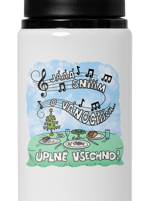 Sním o Vánocích lahev na vodu White