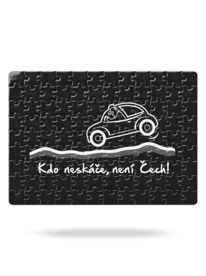 Kdo neskáče puzzle White