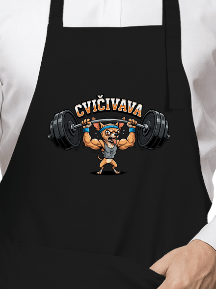 Cvičivava zástěra Black