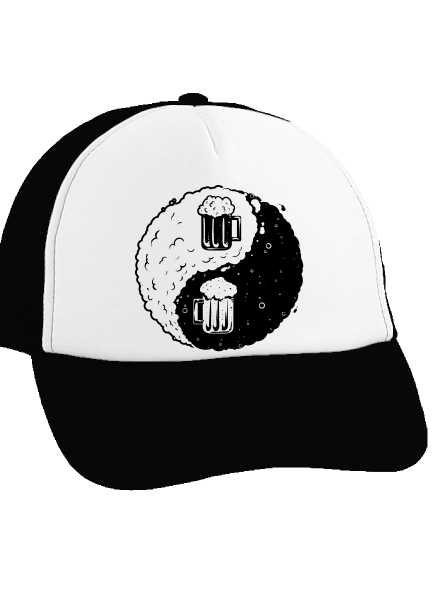 Jin Jang pivo kšiltovka truckerka Black cap
