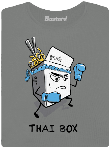 Thai box dámské tričko Dark Gray Melange