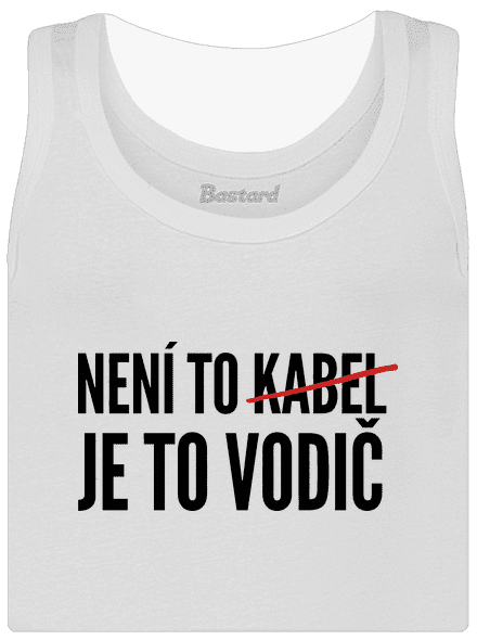 Je to vodič dámské tílko klasické White