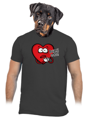 Bolí mě srdce pánské tričko Dark Grey