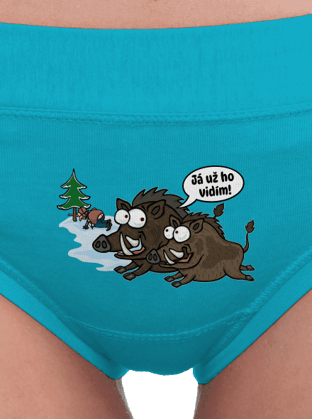 Já už ho vidím dámské kalhotky Turquoise