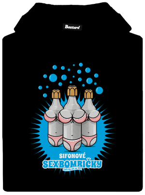 Sexbombičky pánská mikina klokanka Black