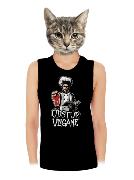 Odstup vegane dámské tílko volné Black
