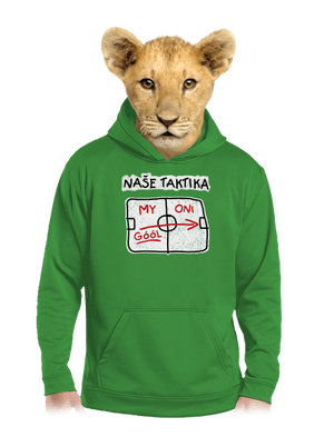 Naše taktika dětská mikina klokanka Kelly Green AWD