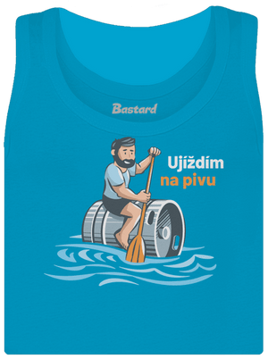 Ujíždím na pivu dámské tílko klasické Blue Atol