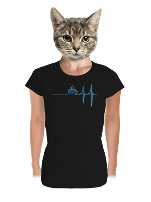 Coffee help dámské tričko premium Black