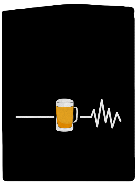 Beer help pánská mikina na zip Black