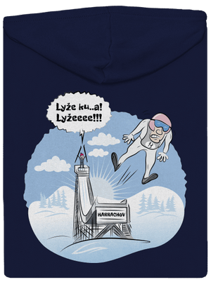 Lyže pánská mikina na zip Navy