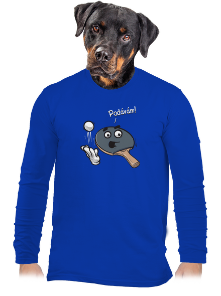 Podávám odpal pánské dlouhý rukáv Royal Blue