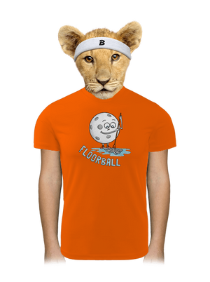 Floorball dětské sportovní tričko Neon Orange